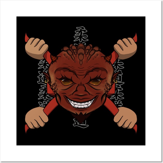 Judoka Devil (no caption) Wall Art by RampArt